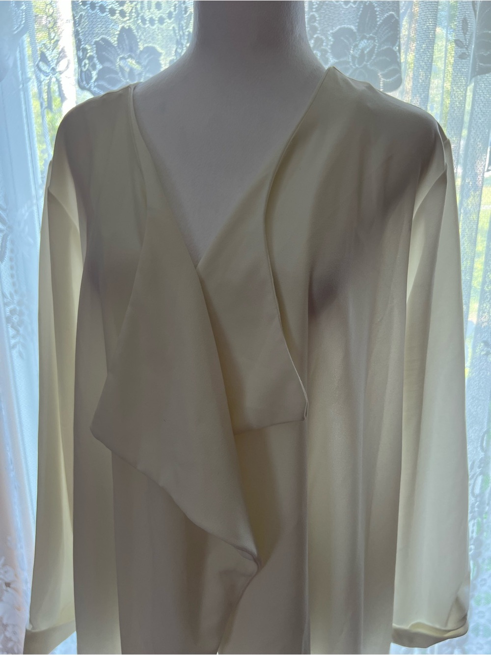 Classic White Open-Front Blazer Jacket Plus Size 2X